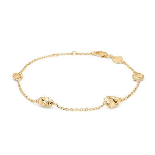 Element armbånd fra Studio Z i 18 karat forgyldt sølv