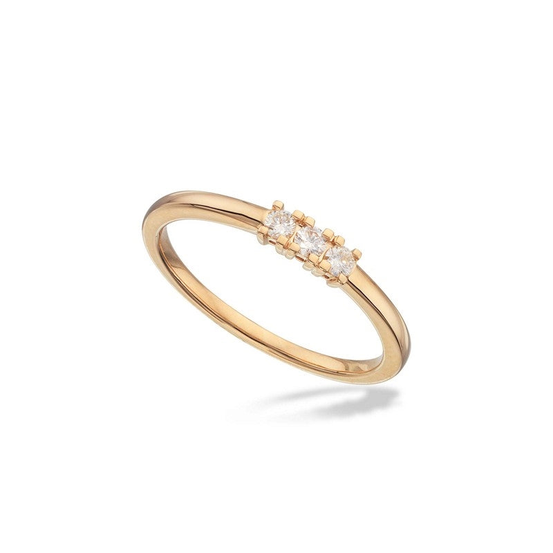 Kleopatra alliancering i 14 karat guld med 0,24 ct diamanter W/Si
