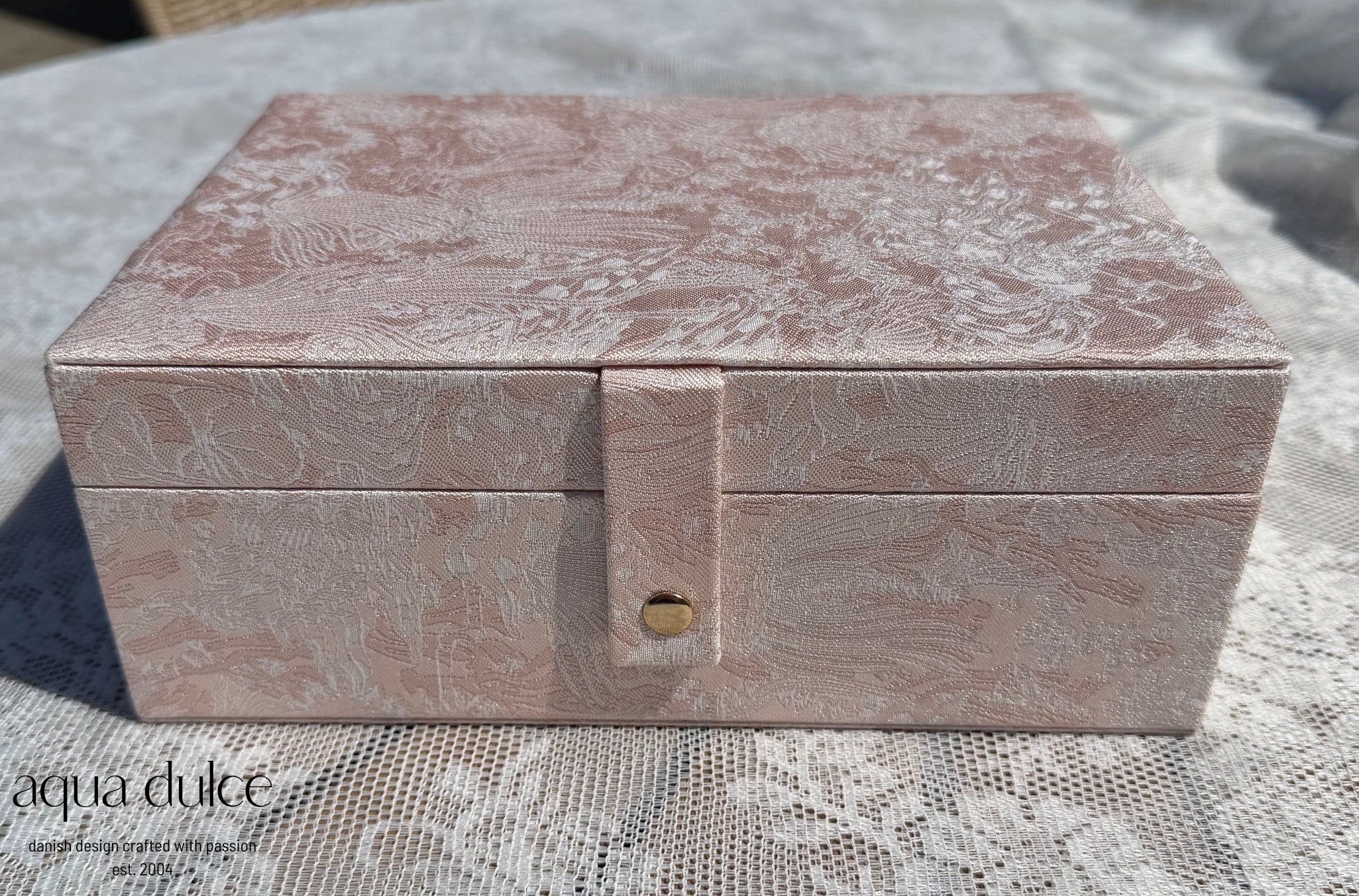 Aqua Dulce Jewellery Box Big stort smykkeskrin i rosa, billede 2