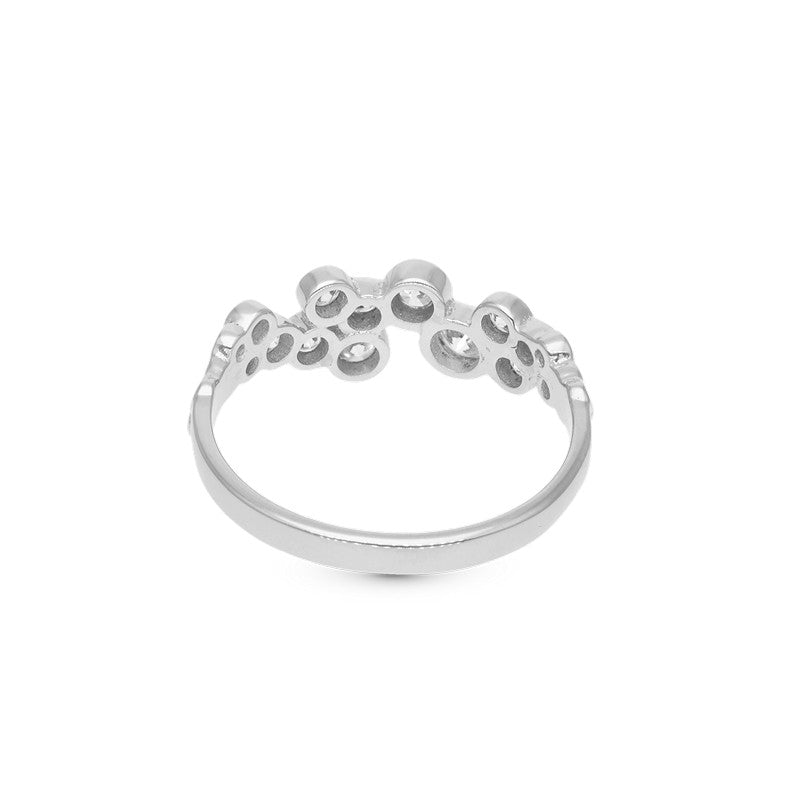 BUBBLES ring i sterling sølv med hvid zirkonia fra Christina Jewelry & Watches