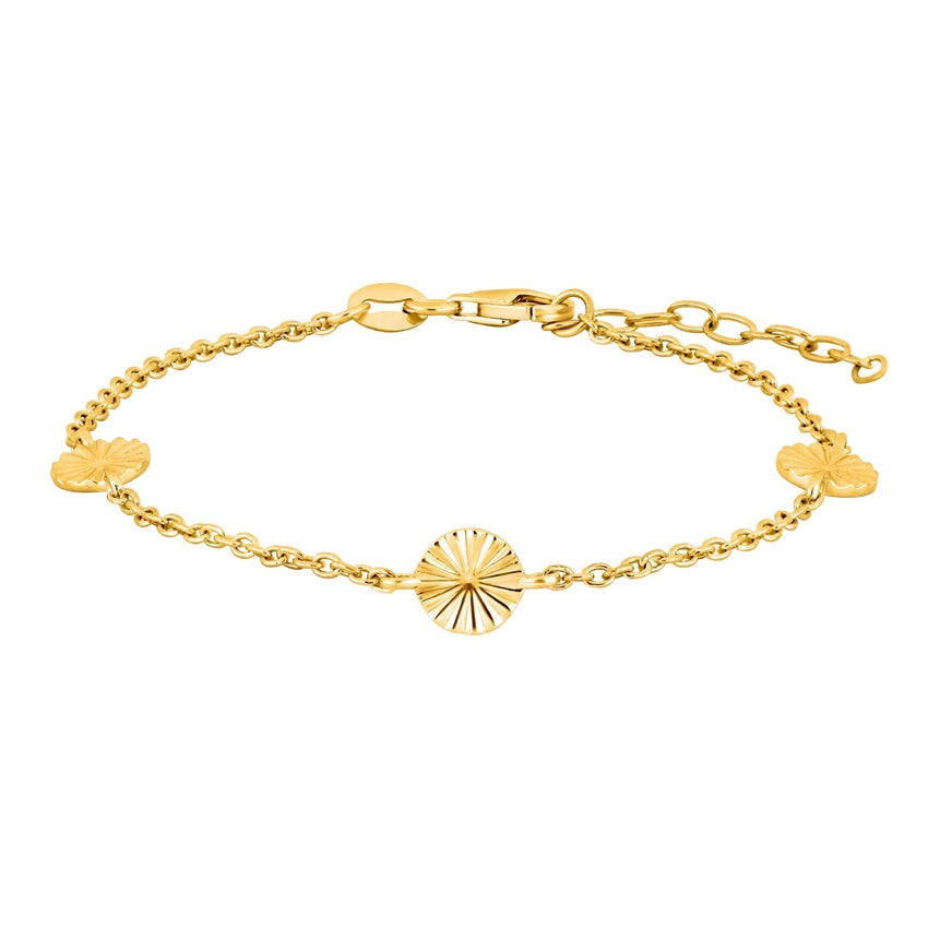 Actor52 armbånd i forgyldt sølv med cirkler – Nordahl Jewellery