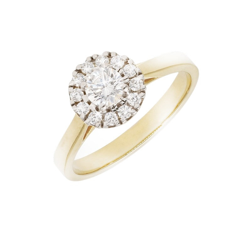 Aagaard klassisk forlovelsesring i 9 eller 14 karat guld med 0,46 ct lab grown diamanter