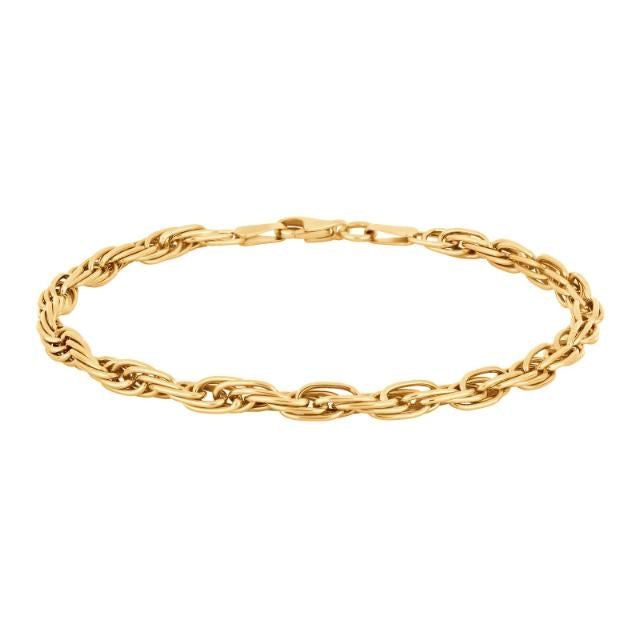 Snoet Siersbøl armbånd i 8 karat guld 18,5 cm