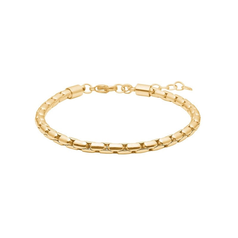 Son of Noa armbånd fra Nordahl Andersen i rustfrit stål med IP guld, justerbart 19–23 cm.