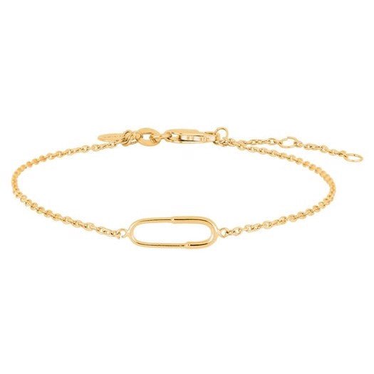 PIN52 armbånd i forgyldt sølv 17+3 cm – Nordahl Jewellery