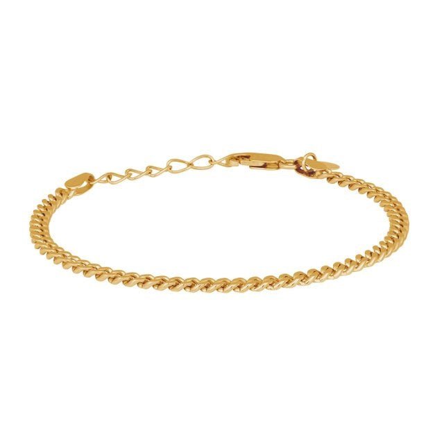 Nordahl Jewellery PANZER52 armbånd i forgyldt sølv 3 mm