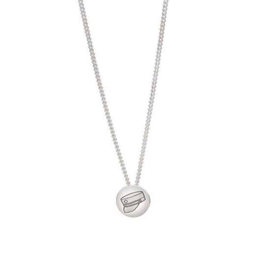 Siersbøl sølvhalskæde med graveret studenterhue 45–50 cm fra Nordahl Andersen.