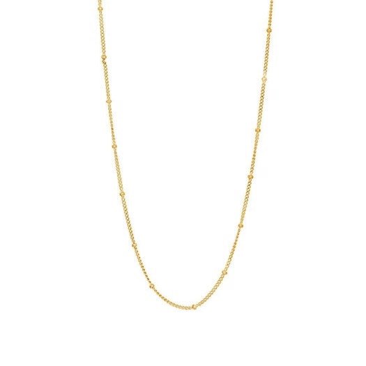 LINE52 halskæde i forgyldt sølv 45+5 cm – Nordahl Andersen