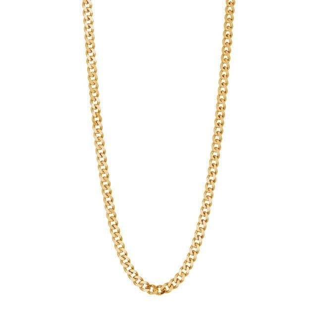 PANZER52 halskæde i forgyldt sølv 3 mm, 50 cm – Nordahl Jewellery