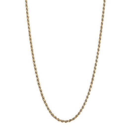 BORG52 snoet halskæde i forgyldt sølv 50 cm – Nordahl Jewellery