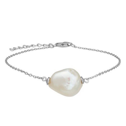 BAROQUE52 sølvarmbånd med ferskvandsperle 17+3 cm – Nordahl Andersen