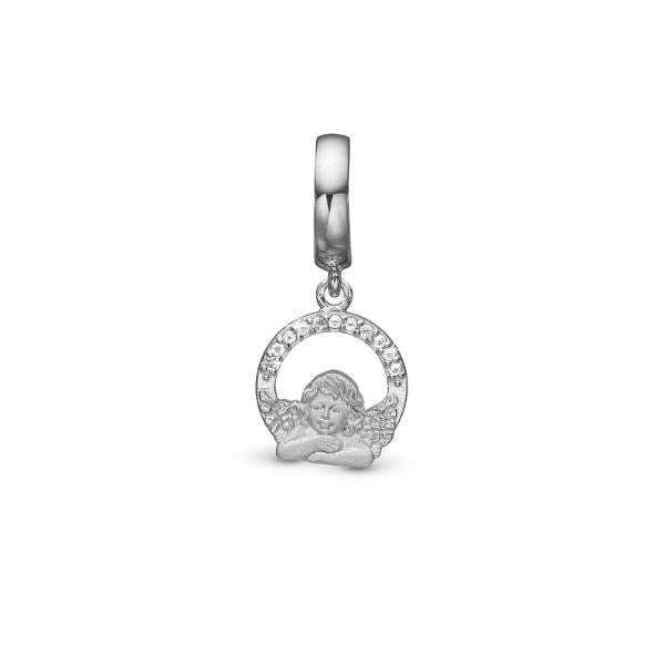 Dreaming Angel charm i sølv med topaser fra Christina Jewelry & Watches