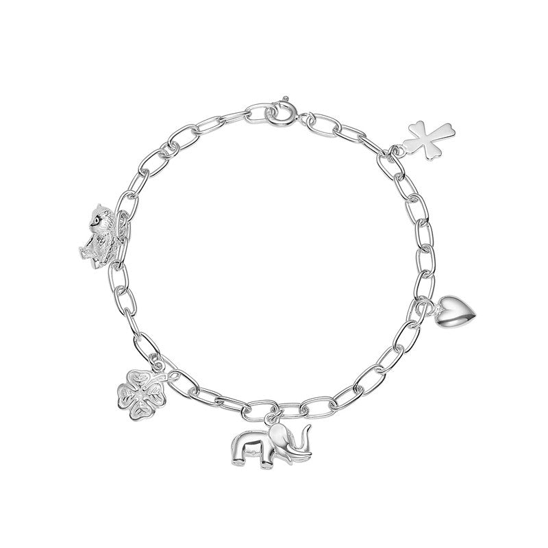 Børnearmbånd i sølv med vedhæng fra Lund Copenhagen