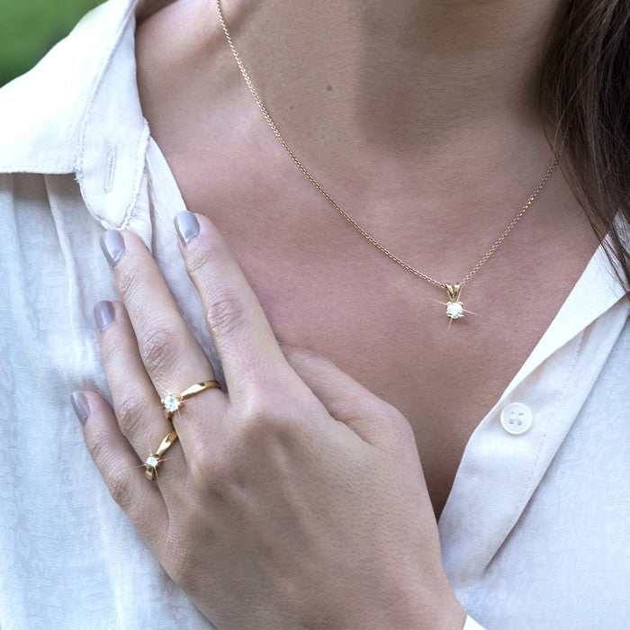 Eternity diamantring fra Aagaard i 14 karat guld med 0,05–0,50 ct diamant