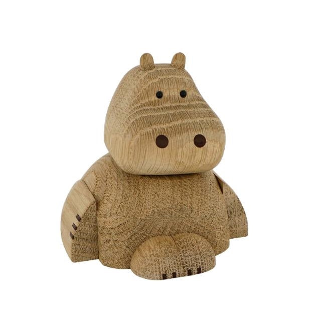 NOA Kids flodhest figur i hvid eg fra Nordahl Andersen