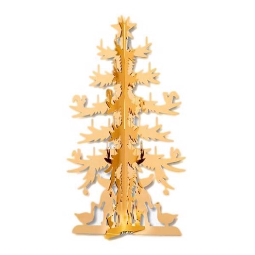 H.C. Andersen juletræ i forgyldt messing 20 cm – Nordahl Andersen