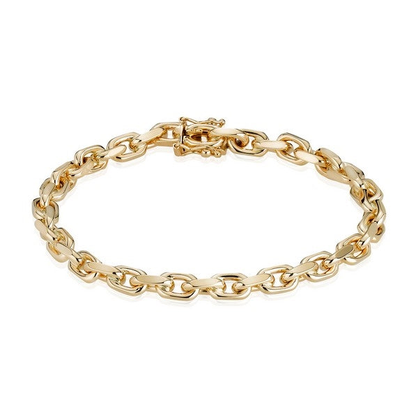 BNH Anker facet armbånd i 14 karat guld 18,5–23 cm, 0,40–3,00 mm