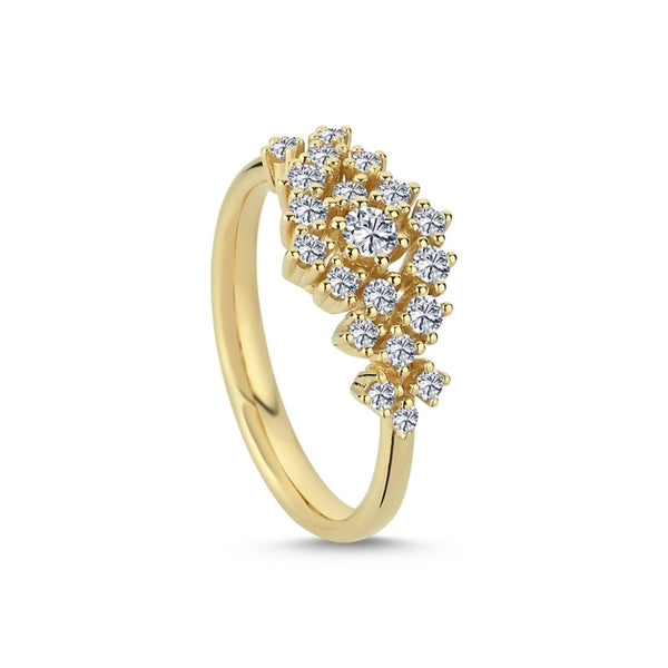 Nuran twinkle smuk diamantring i 14 karat guld med 0,51 ct diamant