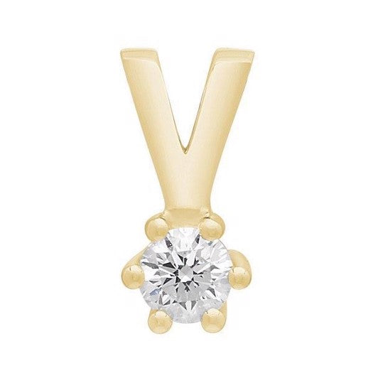 Afrodite diamantvedhæng i 14 karat guld fra Siersbøl, 0,03–0,15 ct