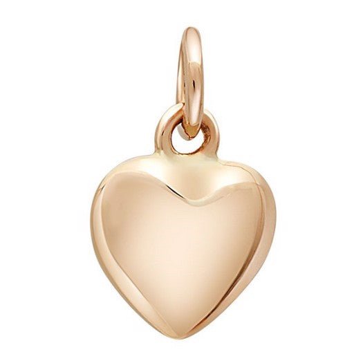 Elegant Siersbøl hjertevedhæng i 8 eller 14 karat guld 15x9 mm