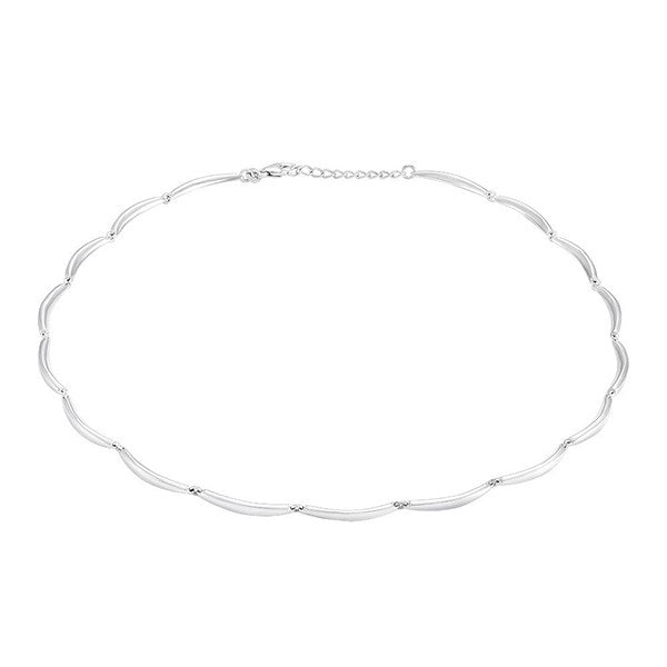 Siersbøl Banan halskæde i rhodineret sølv