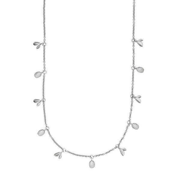 Anna Briand x Sistie ananashalskæde i forgyldt sølv med vedhæng