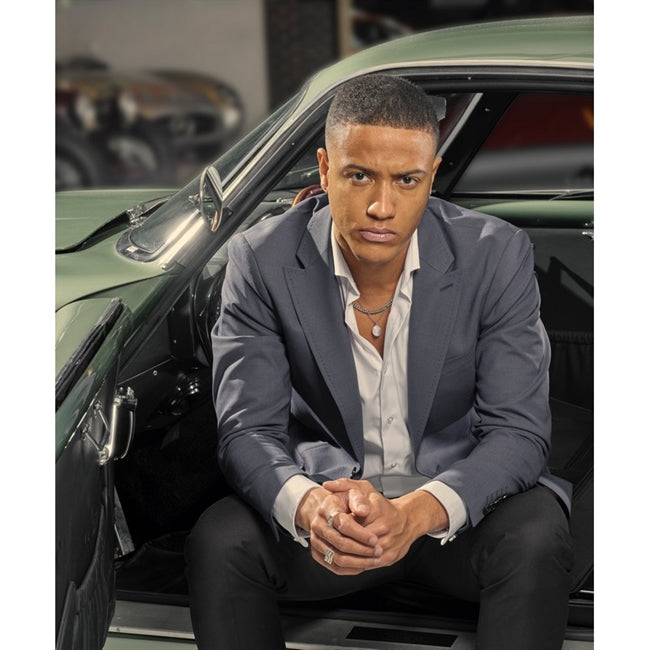 Son of Noa halskæde i rhodineret sølv med 15 mm vedhæng, 60 cm