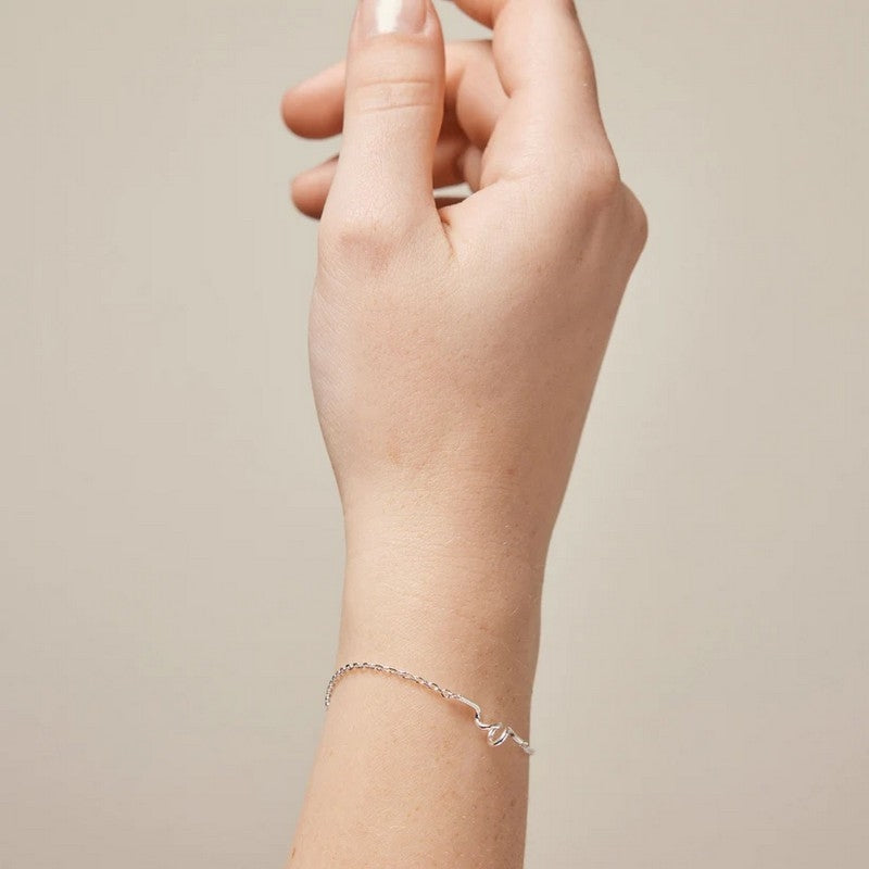 Twist armbånd i sterlingsølv fra Enamel Copenhagen 15+3 cm