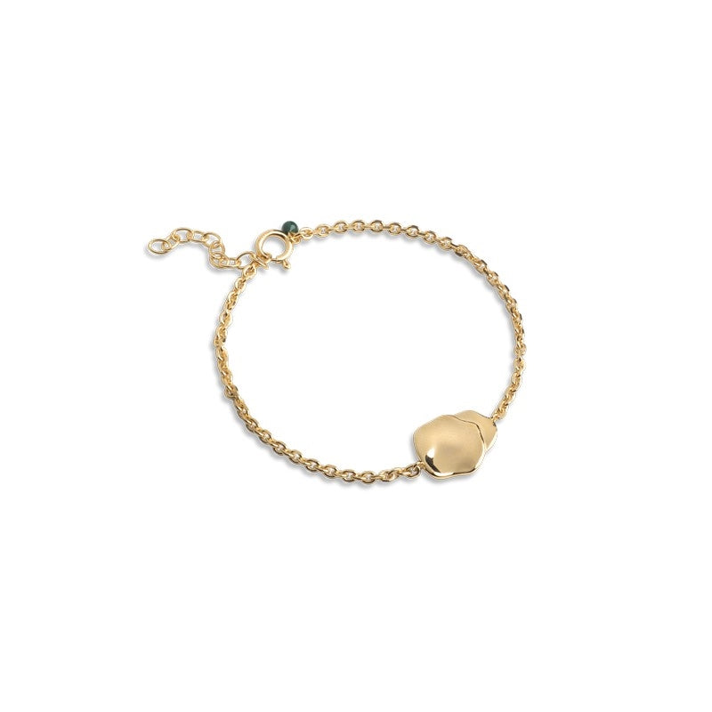 Sahara armbånd i forgyldt sølv fra Enamel Copenhagen 16+3 cm