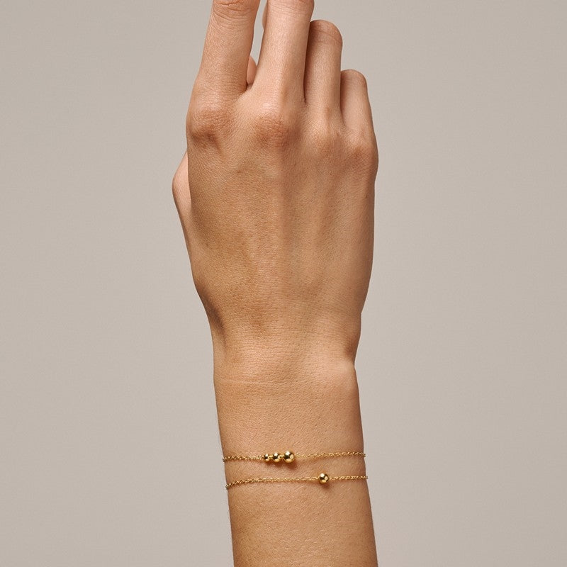 Trinity armbånd i forgyldt sølv fra Enamel Copenhagen 15+3 cm