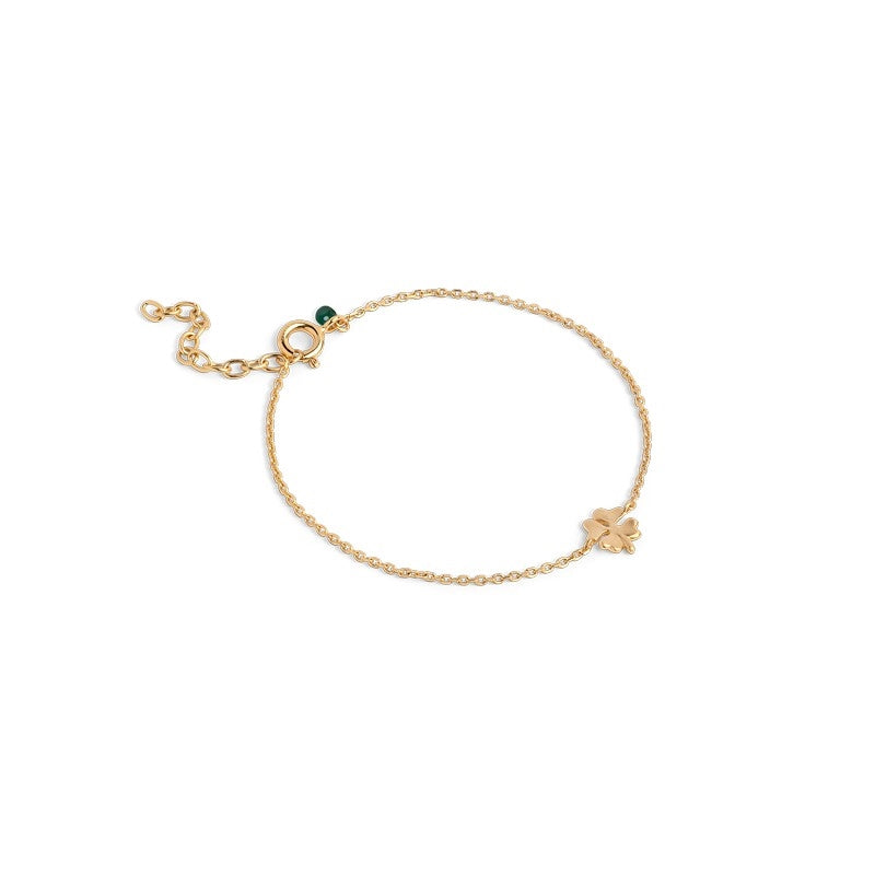 Four-Leaf Clover armbånd i 18 karat forgyldt sølv fra Enamel Copenhagen