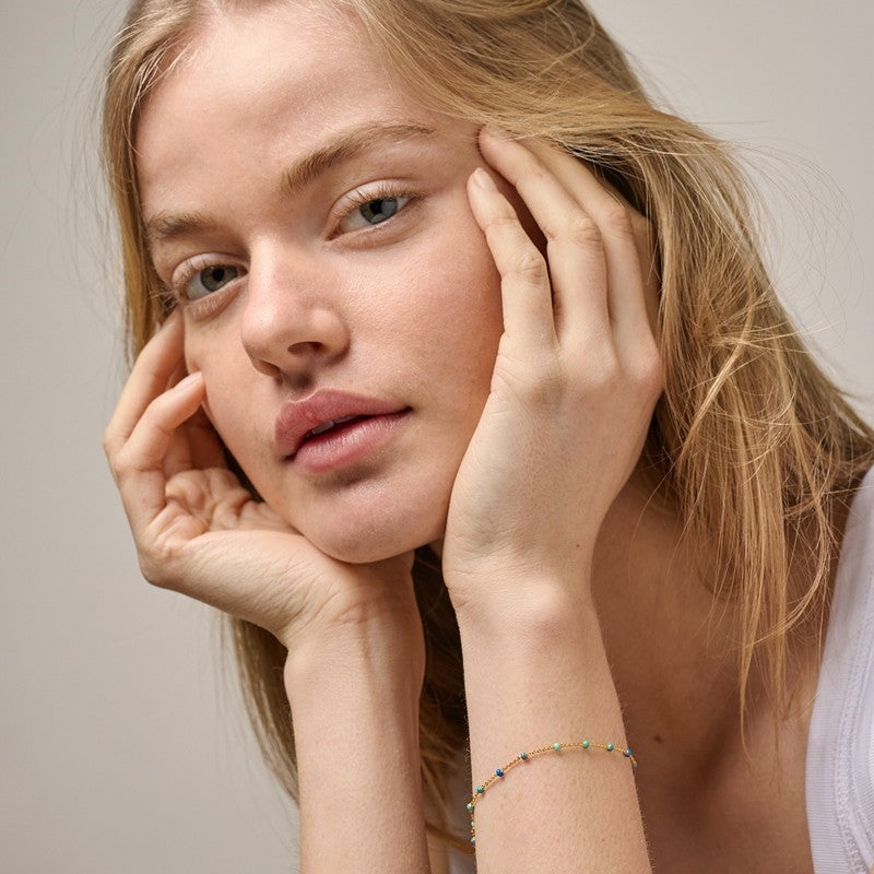 Lola Atlantic armbånd i forgyldt sølv fra Enamel Copenhagen