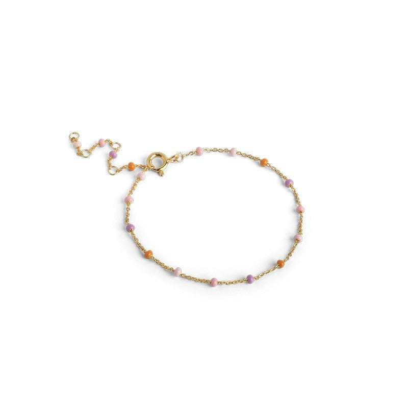 Lola Blush armbånd i forgyldt sølv fra Enamel Copenhagen