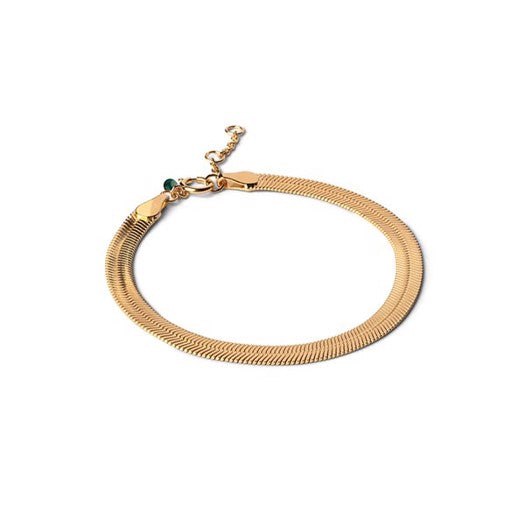 Carla armbånd i 18 karat forgyldt sølv fra Enamel Copenhagen