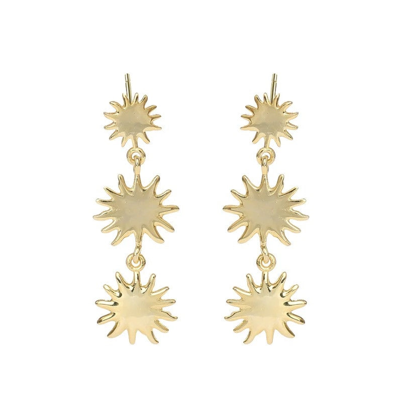 Sahara øreringe i forgyldt sølv fra ByBirch