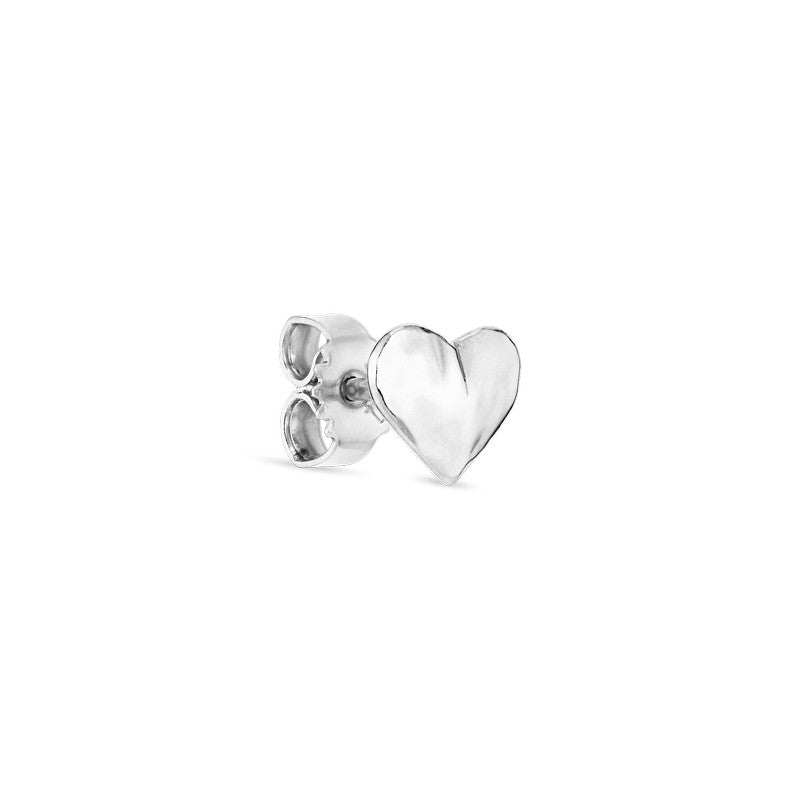 Jane Kønig Bruised Heart ørestik i 925 sterling sølv, hjerteformet 7 mm – 1 stk.