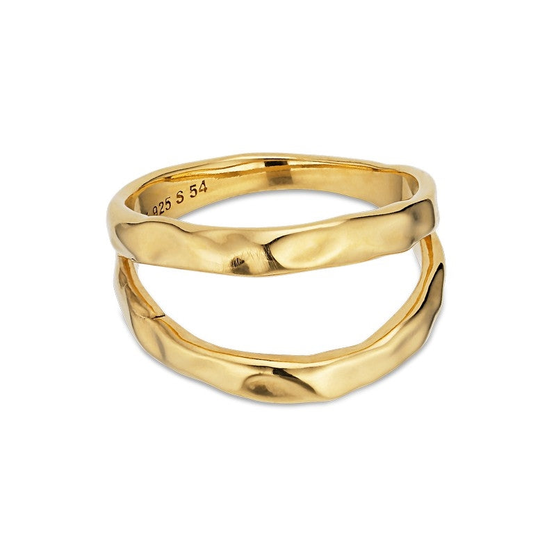 Jane Kønig ring i 18 karat forgyldt sølv, 11,2 mm