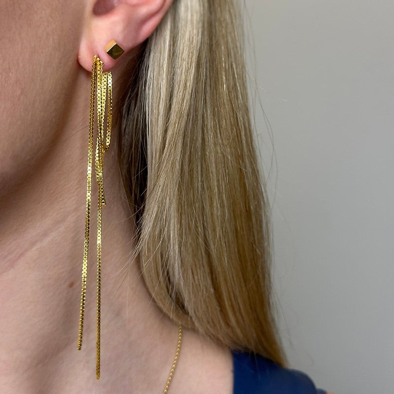 Big Magic Stud ørestik i forgyldt sølv fra Jane Kønig