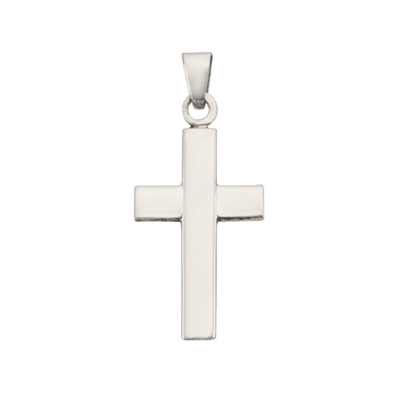 BNH korsvedhæng i sølv Large