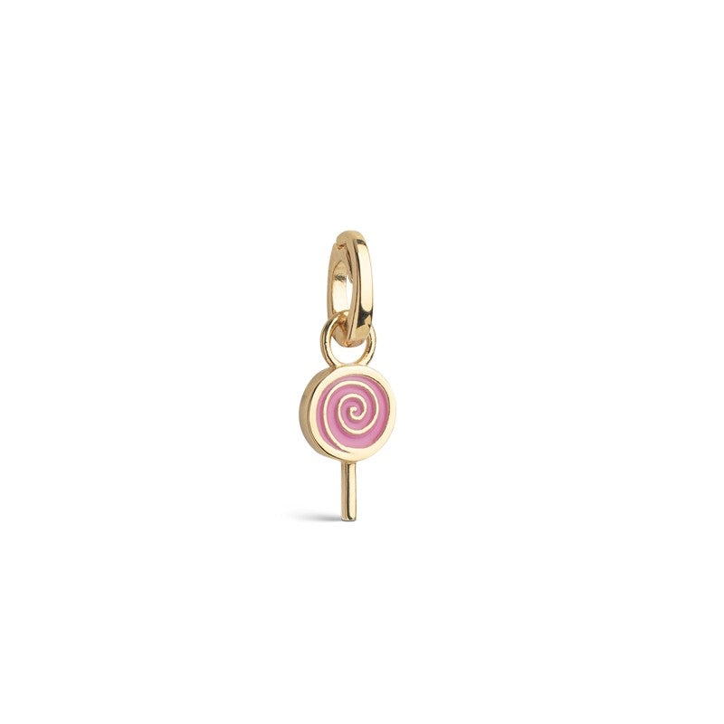 Lovely Lollipop charm i forgyldt sølv fra Enamel Copenhagen