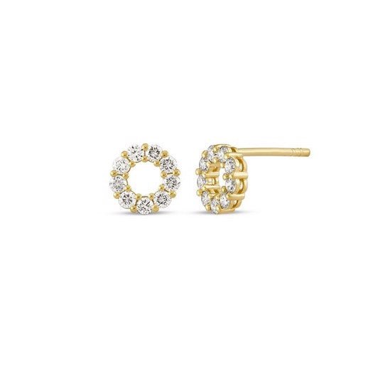 Emma øreringe i 14 kt guld med 18 diamanter fra Nuran
