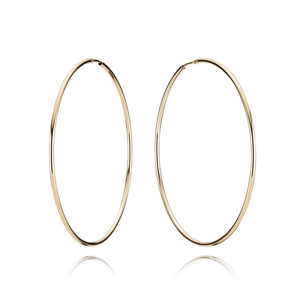 BNH creoler i 8 eller 14 karat guld, 57 mm