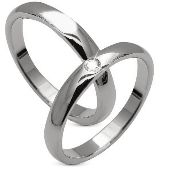 Eksklusiv Aagaard vielsesring i 9 eller 14 karat hvidguld med 0,03 ct lab diamant