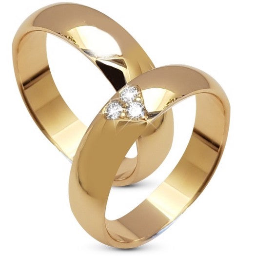 Aagaard vielsesringe i 9 eller 14 karat guld med 0,09 ct lab diamanter