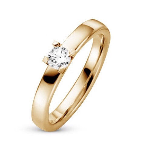Aagaard forlovelsesring i 9 eller 14 karat guld med 0,20 ct diamant