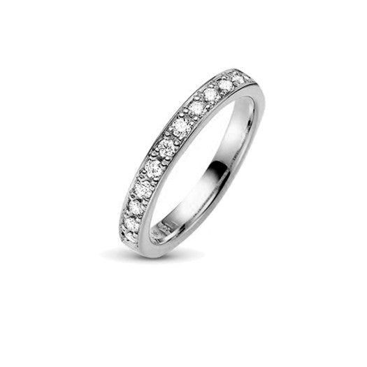 Forlovelsesring i 9 eller 14 karat hvidguld med 0,36 ct lab-grown diamanter fra Aagaard.