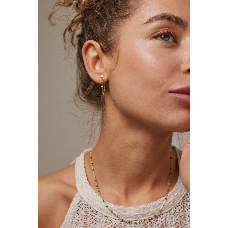 Lola Spring øreringe i forgyldt sølv fra Enamel Copenhagen