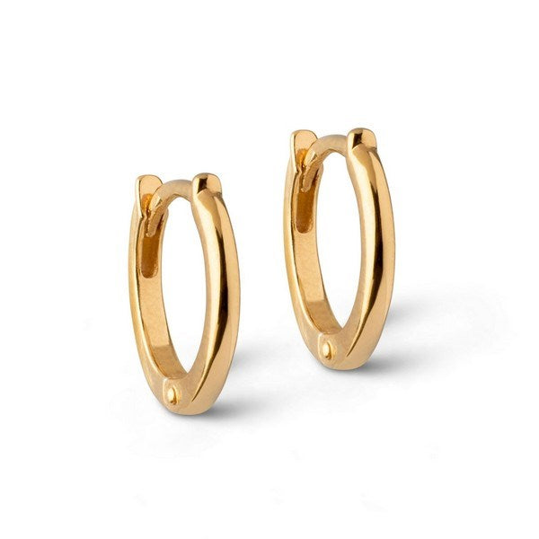 Classic Hoops creoler fra Enamel Copenhagen i 18 karat forgyldt sølv med 8 mm diameter.