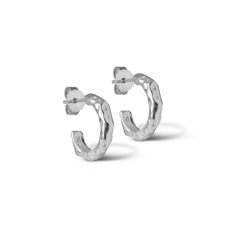 Hali Small hoops i sølv fra Enamel Copenhagen