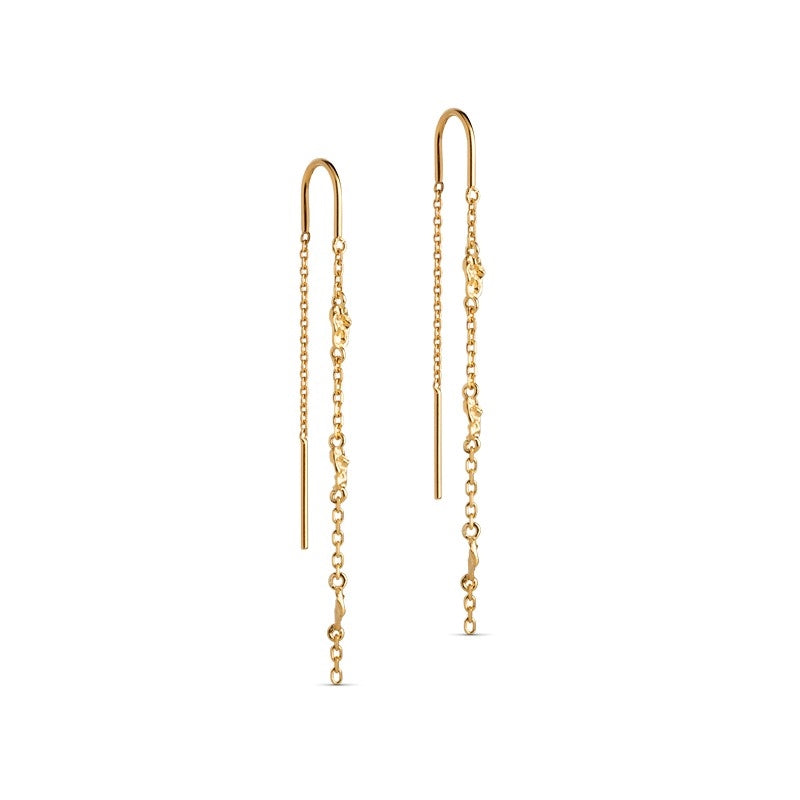 Kia øreringe i 18 karat forgyldt sølv fra Enamel Copenhagen